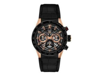 カレラ キャリバー ホイヤー02 クロノグラフ ゴールド 43mm