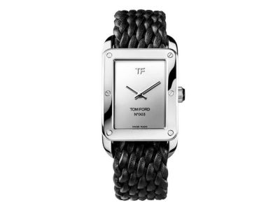 【TOM FORD】N.003 クロームダイアル ポリッシュド SS 美品 TOM FORD】N.003 クロームダイアル ポリッシュド SS 美品