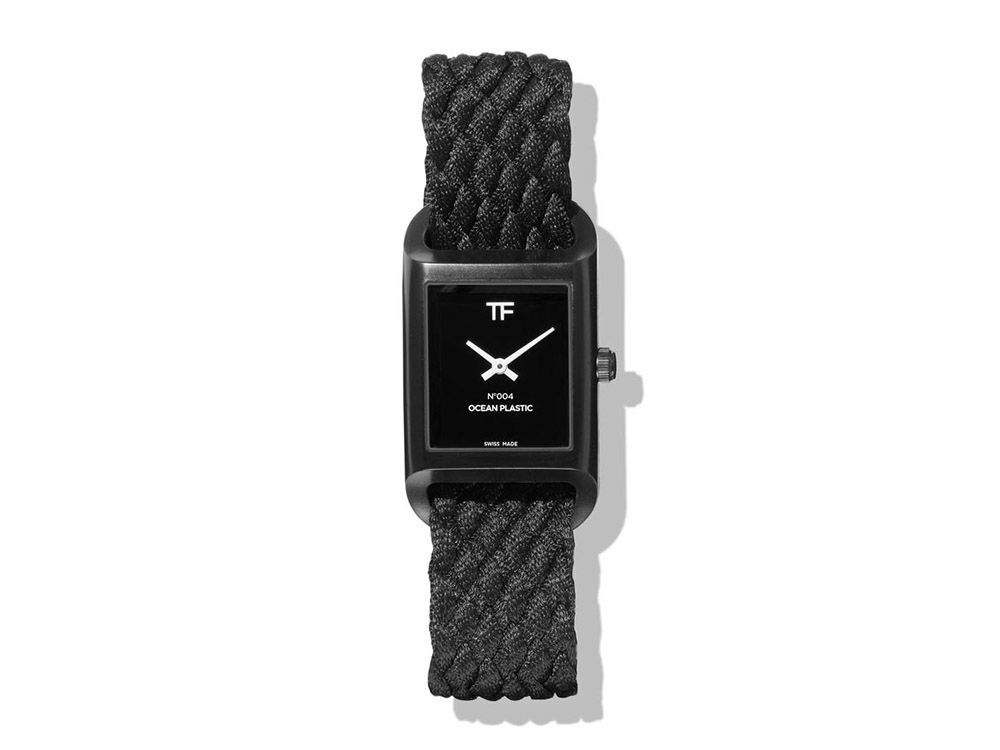 未使用 TOMFORD 腕時計 N.004 オーシャンプラスチック ブラック 100  