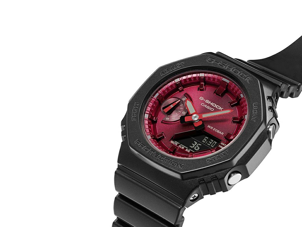 ジーショック カシオ正規品 Black&Red GMA-S2100RB-1AJF G-SHOCK カシオーク Gショック Sシリーズ ミドルサイズ